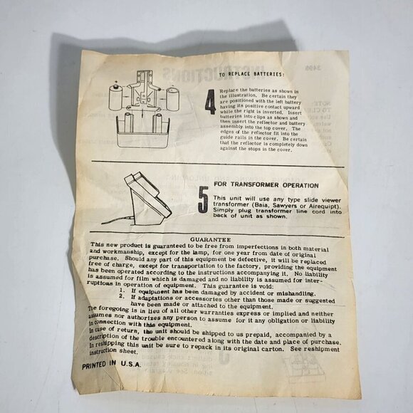 Baia Auto Slide Viewer 900 for Viewing 35MM Slides Battery Operated Vintage - Picture 7 of 7